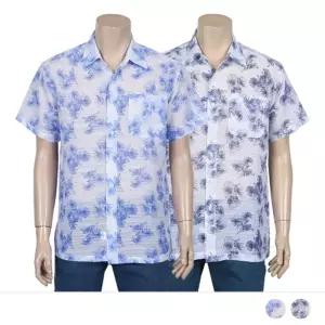 MS25010 네이드 시원한 카치온 프린트 반팔 셔츠남성 남자 여름옷 상의 여름티