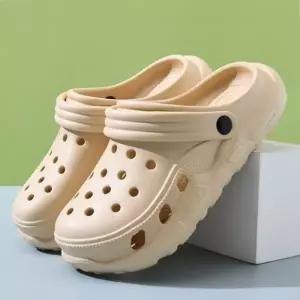 좋은 품질 카키 밴드 샌들 펀칭 휴가슬리퍼 발편한 여슬리퍼 아쿠아 물놀이 이화 슈즈 캠핑화 구멍 소음방