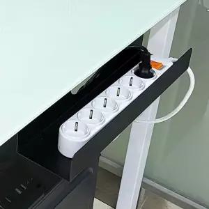 깔끄미 400 멀티탭선반전선정리 케이블 컴퓨터선 책상선 공유기 정리함 트레이 거치대 콘센트함