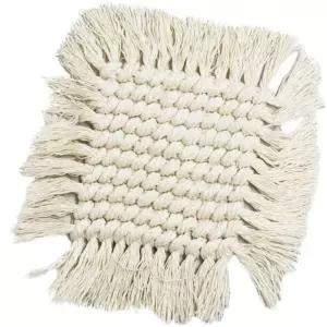 컵홀더 소품받침 사각 로프 코스터 홈카페 인테리어용 커피잔 받침대 찻잔