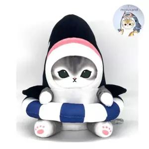모후샌드 범고래냥 튜브 BIG 28cm마스코트인형 캐릭터 이쁜 귀여운봉제 디자인 놀이 장난감 고양이