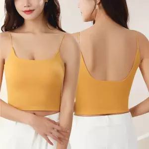 뷰티백 여성 캡나시 크롭 민소매 캐미솔 브라 끈여자 나시 여름셔츠 여름 레이어드 이너 이너탑