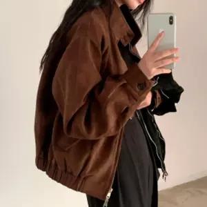 걸즈 빈티지 스웨이드 숏자켓점퍼 재킷