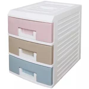 파스텔 서랍함3단 (소) 260 x 190 240cm인테리어 보관함 수납선반 다용도 선반대 받침 서랍장 3장 서랍함