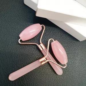 뷰티 관리용품 핑크 옥롤러 얼굴마사지 페이스 괄사기 지기 맛사지 옥돌 괄사 지볼