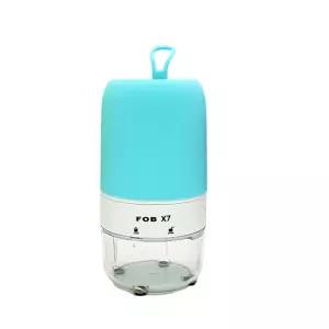 포비 X7 전동 연필깎이 하늘색문구용 팬시용 펜슬깎이 깎는도구 깎는기계 자동