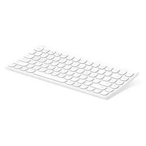 엑토 인체공학 커브드 저소음 미니 슬림 무선 블루투스 키보드 B603 화이트