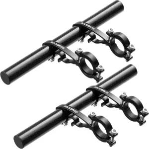 록브로스 자전거 핸들바 익스텐더 더블 바이크 브래킷 경량 내구성 속도계 GPS 휴대폰 마운트 홀더 2Pcs