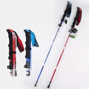 5단 접이식 등산 스틱 지팡이 1쌍용 캠핑 여성 남성 일자 접이형 용품