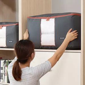 옷 보관 이불 정리 함 다용도 리빙 박스 특대 그레이 이불장정리 이불가방