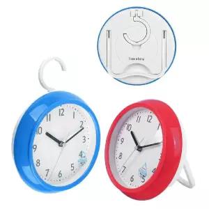 걸어서 사용하는 원형 욕실 시계화장실 벽시계 스탠드