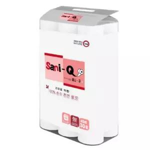 쌔니큐)2겹 순수 천연펄프 화장지(40Mx30롤)두루마리 휴지 화장지 집들이선물 개업 가정용 화장실 티슈