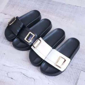 국산 여성슬리퍼 사무실 골드버클 (2.5CM) 사무용 실내 키높이 지압 쿠션 실내용 실용 실내화 여자