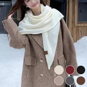 여성 고리 간편 착용 세련된 머플러 케이브 워머 크로스 패션 어깨 케이프니트 조끼 조끼형 레이스 터틀넥