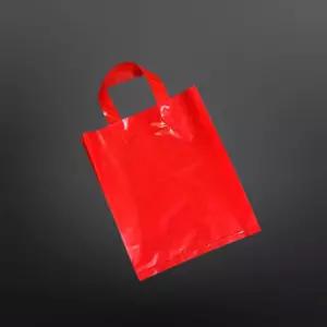 강력한 손잡이 쇼핑백 레드 36X45cm 옆9cm 50매 팬시봉투 비닐백 옷봉투