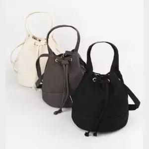 캔버스 복주머니형 데일리 토트백 핫아이템 에코백스타일 쇼퍼백코디 여성백 시장가방