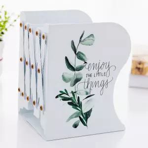 엔조이 보태니컬 접이식 책꽂이 자바라 철제화일 파일 잡지정리 선반 장식북 정리 상소품