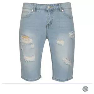 파이브 스크래치 반바지 MPS18082 연청 남성 남성용 청바지 청반 남성청 캐주얼 패션 캐주얼청