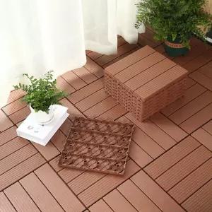 베란다매트 집꾸미기 셀프 인테리어 미끄럼방지 타일 9장 1세트 현관 발판 화실 바닥 조립식데크 마루 소품