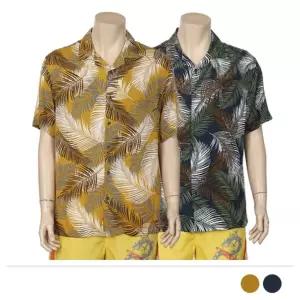 MS21002 킬렌 야자수 반팔 셔츠(네이비95 100 품절)남성의류 남자 패턴 비치 패션