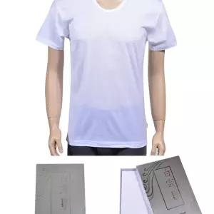 (제임스딘) 고급 순면100수 남성 반팔 런닝 이너티 백색 이너 라운드 기본 러닝 남자