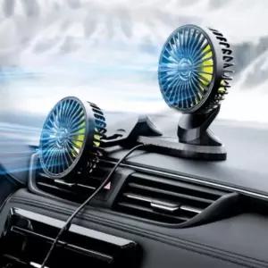 차량용 선풍기 USB 각도조절 트윈 써큘레이터용서 용써 클립형 자동차 미니 화물차 듀얼 듀얼서 용선풍기