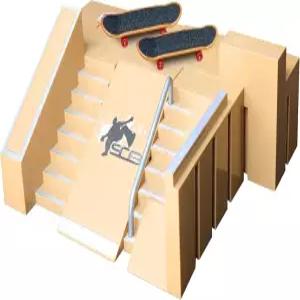 미니 핑거보드 3종이 포함된 뉴저지 8in1 스케이트 파크 키트 5세 를 위한 DIY 핑거 스케이트보드 램프