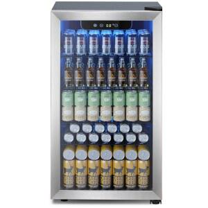 일렉택틱 미니 냉장고 130 캔 쿨러 탄산음료 와인 맥주용 3 2 cu ft 가정 기숙사 바용 디지털 온도 조절