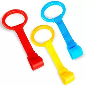 Rindion 3PCS 베이비 풀업 링 스탠딩 워커 운동 보조 플레이펜 크립 후크 - 워킹 트레이닝 도구