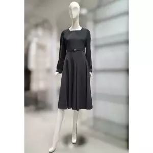 [하프클럽/]MARIOSI스퀘어넥 슬림 플레어 원피스SJOAI25500