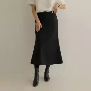 [하프클럽/]뉴펀 머메이드 기모 롱 스커트