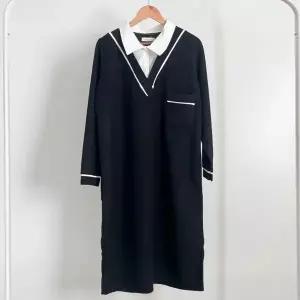 [하프클럽/]빅사이즈원피스 V927L512 화이트라인카라넥원피스 BS