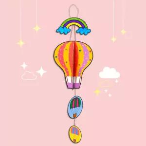 5인세트 종이꾸미기 입체감 3D종이모양 페이퍼 열기구모빌만들기 인재육성