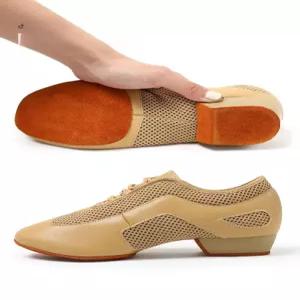 발편한 굽낮은 라틴 여성 모직 통풍 댄스화 통기성댄스슈즈 무대슈즈