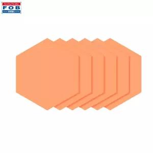 포비 육각보드 고무자석 174 x 200mm 6개입 오렌지