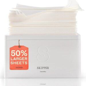 스키퍼 50 대형 세탁 세제 시트 스타터 키트(120매/240장) 보관용 통 오렌지 블라썸