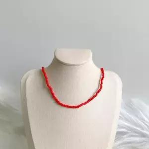 (쓰러담아) 비즈 목걸이 비즈공예 초커 주얼리 WEDD842