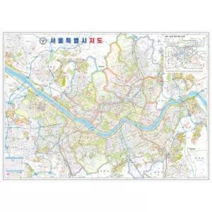 여행 코팅 서울지도 도로 서울시 107x77cm 전도 우리나라 신상입고 인기