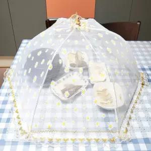 명절음식 밥상덮개 플라워 덮개 원터치 밥상 레이스 트렌드 인기