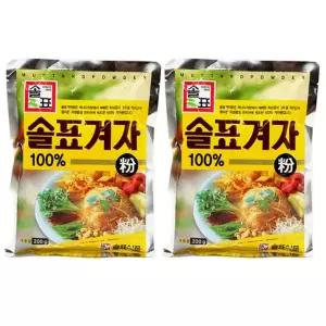 솔표 겨자 가루 100% 200g 2개