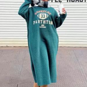 H스타일 OP)덤블럭비OPS 겨울 후리스 원피스 OPS 드레스 데일리룩 홈웨어 파자마 잠옷 오버핏