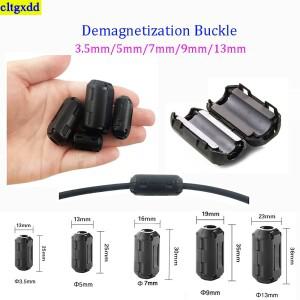 RFI EMI 노이즈 필터 케이블 클램프 분리형 자화 버클 페라이트 코어 와이어링 3.5mm 13mm 2-10개