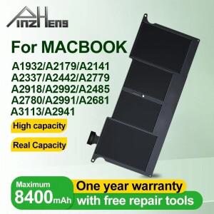 Macbook Air 13' A2337 A1932 A2179 A2681 Pro A2141 14''A2442 A2992 A2485용 PINZHENG 노트북 배터리
