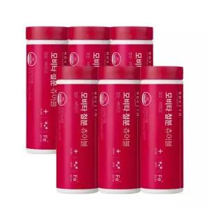 모비타 임산부 초등학생 청소년 씹어먹는 자두맛 메디포스트 철분 츄어블 60정, 6개