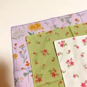 순면 인기 손수건 꽃무늬 여성 신상입고 레트로