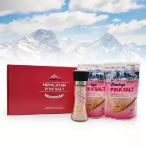 ( )히말라야 핑크소금 3P세트 500g 그라인더 파우치 세트