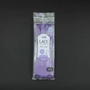 크린랩- 레이스고무장갑 바이올렛 소