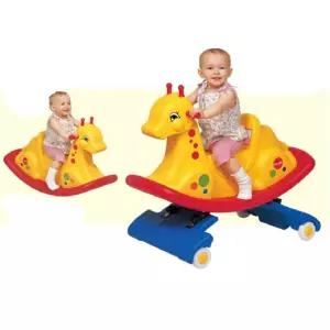 안전 발판 등받이 기린 흔들말 스프링카 어린이선물 유치원교구 신체균형발달
