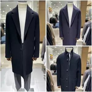 지이크 25F/W 프리미엄 울 블랙 캐주얼비지니스 세미오버코트 4종택1 PLH7020