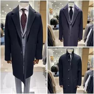 지이크 25F/W 프리미엄 울 캐주얼비지니스 블랙세미오버코트 4종택1 PLH7021